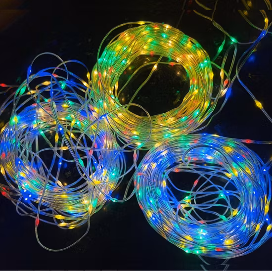 Lumières colorées de tunnel de Noël d'éclairage de chaîne de LED pour la décoration